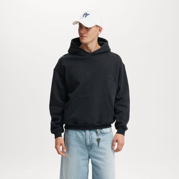 Cotton On Box Fit Hoodie Black Size S NWT - Picture 1 of 4